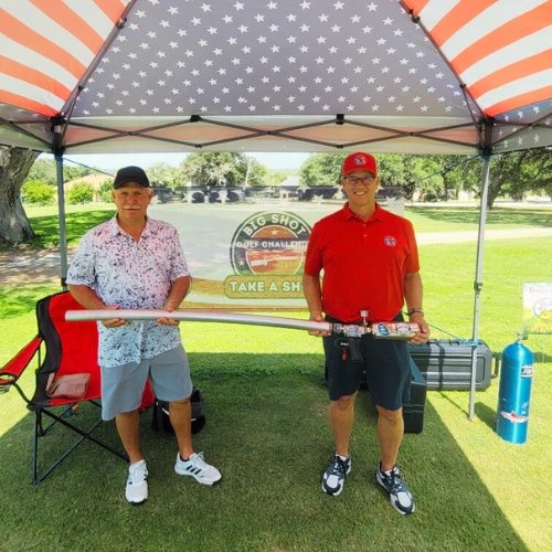 Big Shot Golf Challenge fundraising activation at a charity golf event