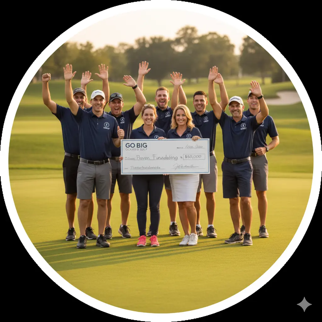 Charity golf fundraiser delivering proven fundraising results