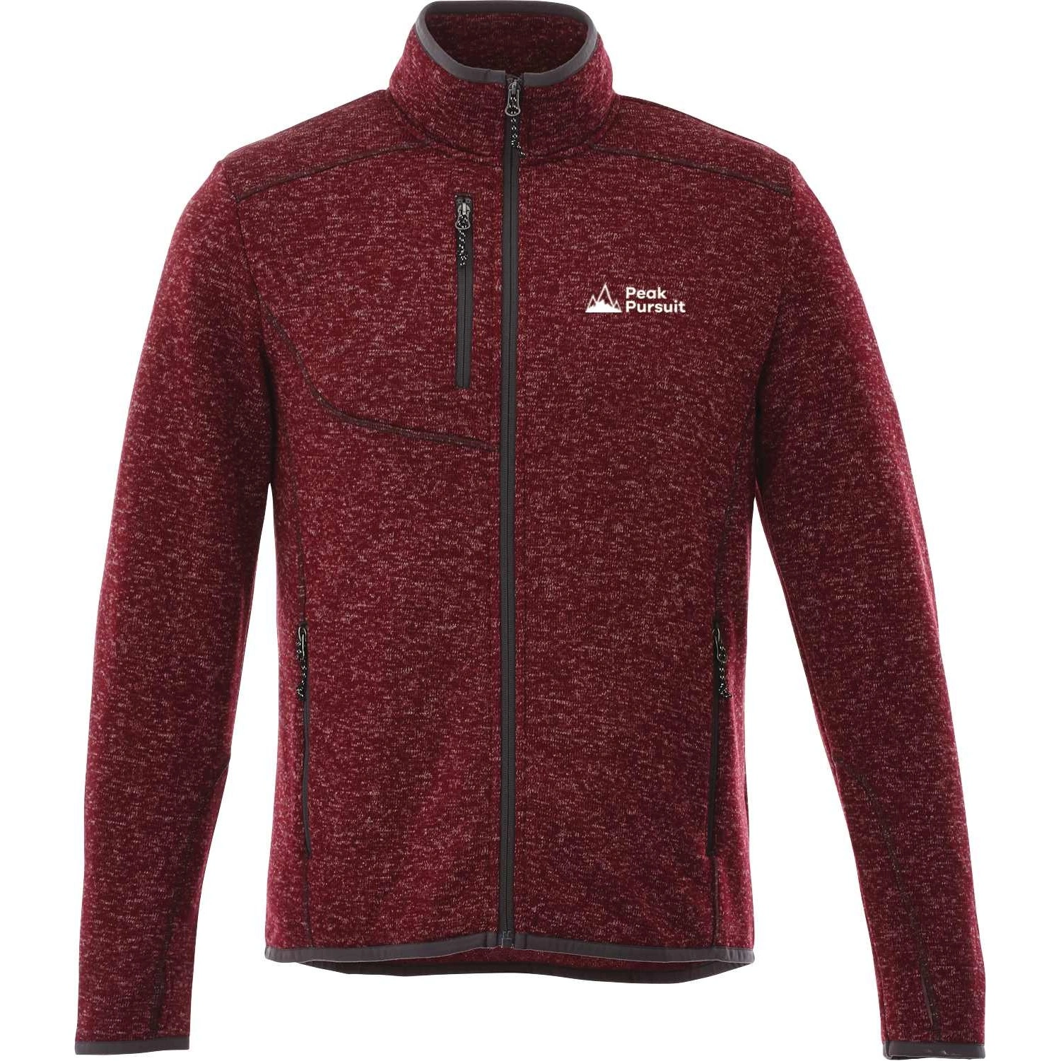 Men’s TREMBLANT sweater knit full-zip jacket with thumb holes