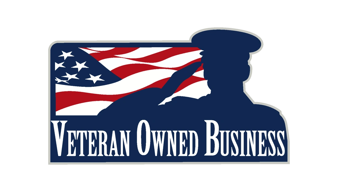 Proudly veteran-owned business emblem